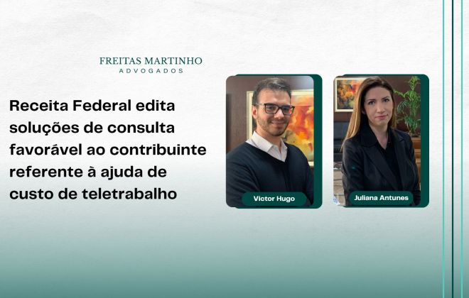 Victor Hugo e Juliana Antunes Receita Federal edita solucao de consulta favoravel ao contribuinte referente a ajuda de custo de trabalho
